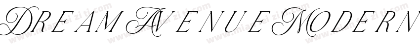 Dream Avenue Modern字体转换